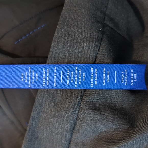 NWOT Sz 4 charcoal Kit & Ace wool cashmere silk trousers - Picture 6 of 6